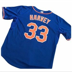 Magestic NY Mets Blue Dave Harvey Jersey #33
- Size 52